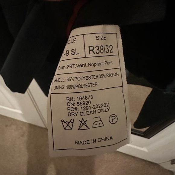Forest green dress pants and coat